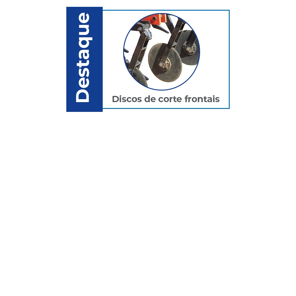 Arado subsolador escarificador com disco frontal em linha ASEDL BECKER