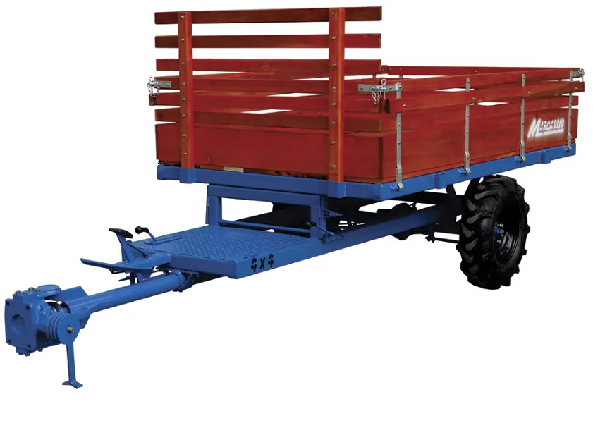 Carreta Tracionada Com Basculante Para Micro Trator - Marcassio