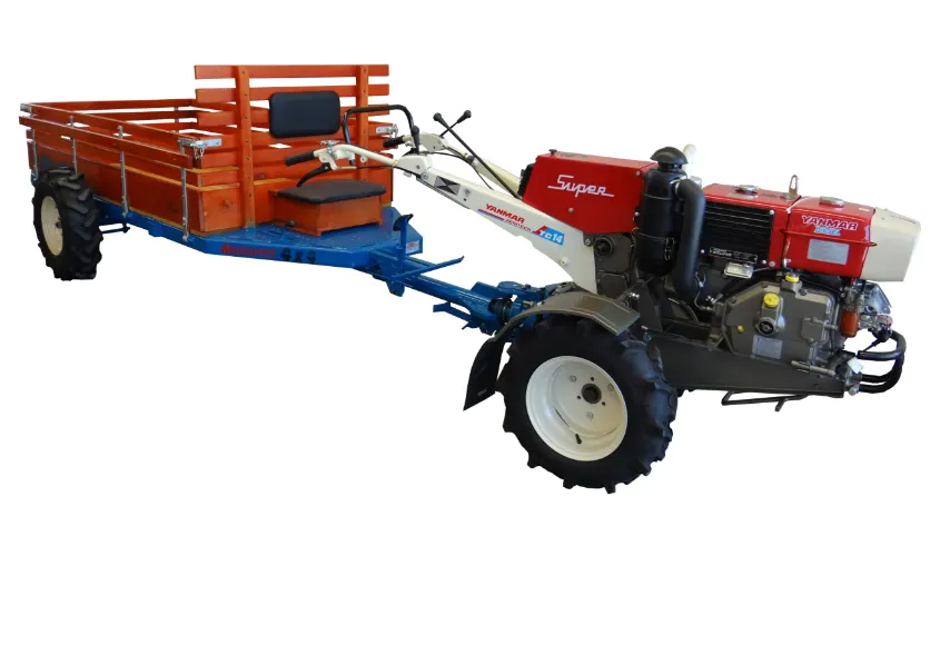 Carreta Tracionada Fixa Para Micro Trator - Marcassio