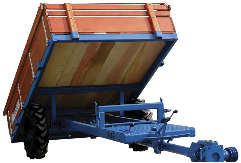 Carreta Tracionada Com Basculante Para Micro Trator - Marcassio