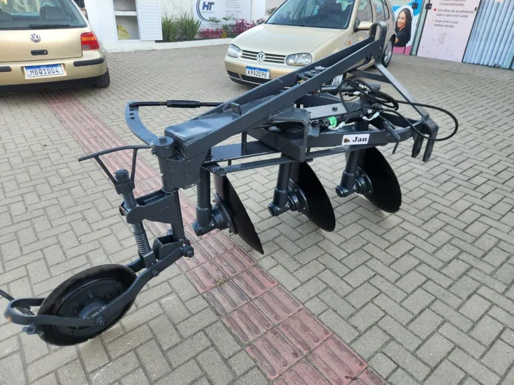 Arado Jan modelo 3 disco com pistão hidráulico