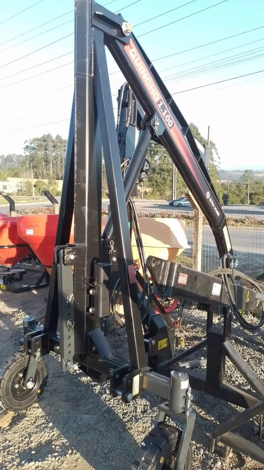 Ghincho para big bag 1100kg com roda louca NOVO