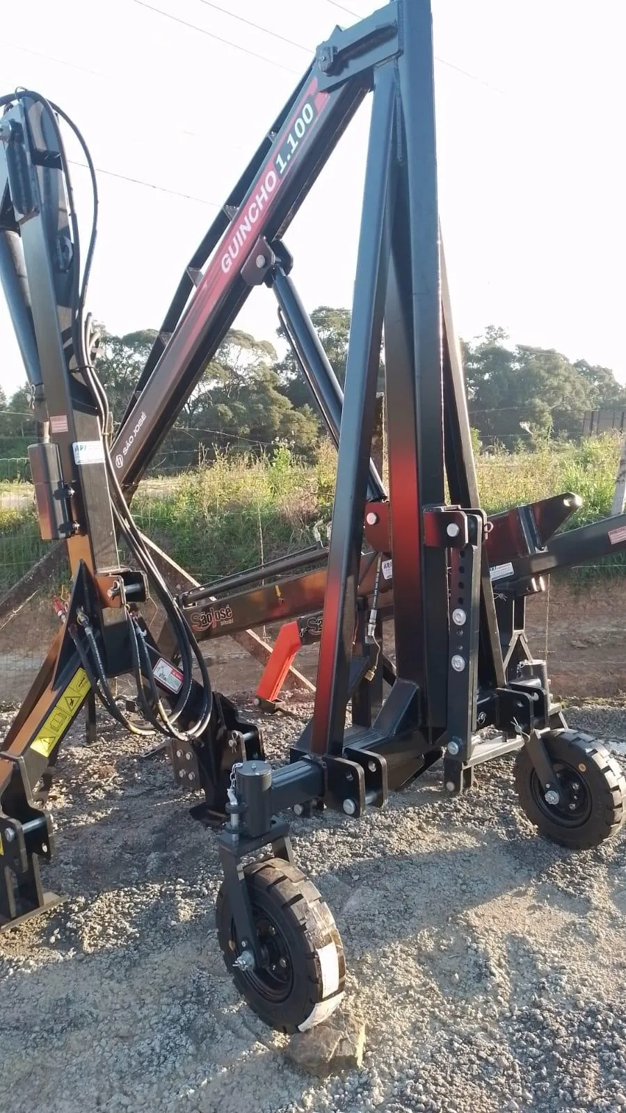 Ghincho para big bag 1100kg com roda louca NOVO