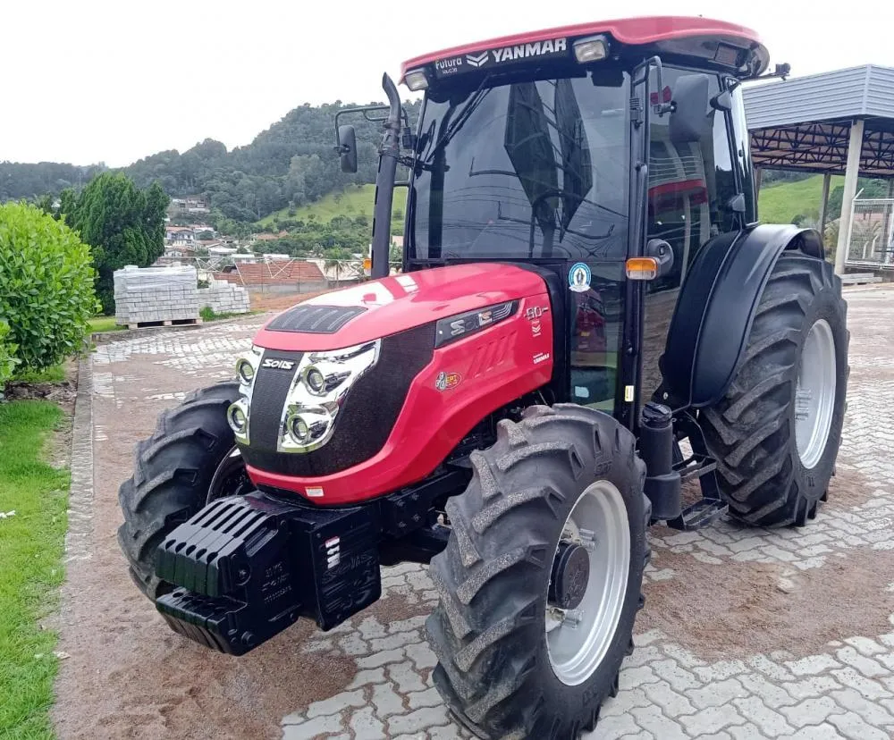 Trator 4x4 Solis 90 Cabinado motor 04 cilindros turbo e intercooler - Revisado