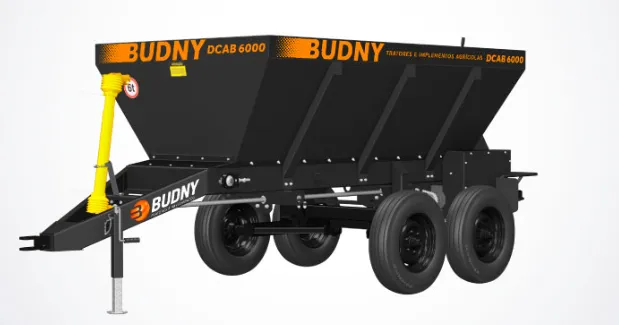 DISTRIBUIDOR DE CALCÁRIO E ADUBO 6000 KG - 8000 KG - BUDNY